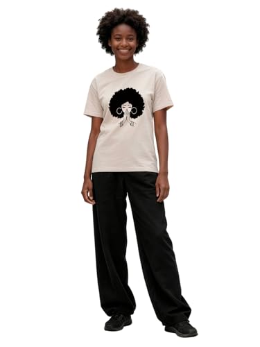 Image of Black History Pajamas, Graphic Matching Sets for Women, Magic Afro American Natural Hair Vintage Melanin T-Shirts and Pants