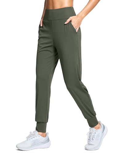 Image of SANTINY Women's Joggers Pants with Pockets Lightweight High Waisted Athletic Gym Workout Pants for Women Yoga Travel