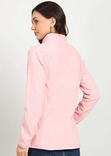 Image of Alan Jones Clothing Women's Standing Collar Zipper Fleece Standard Length Jacket