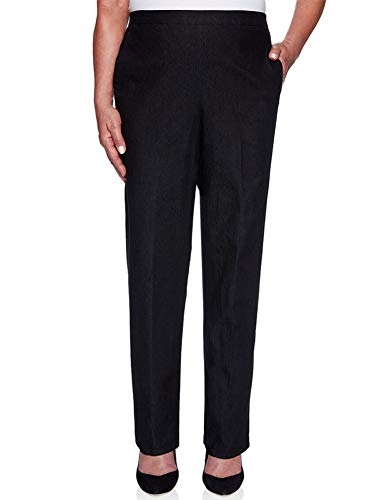 Alfred Dunner Women's Well Red Proportioned Short Denim Pants - Medium Length, Black, 12