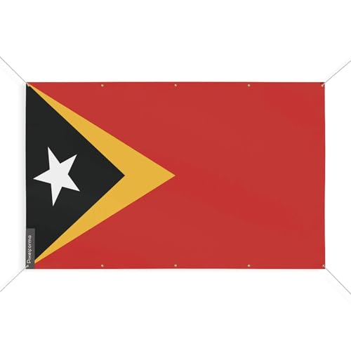 Drapeau Timor oriental 170x255 cm pour célébration et mât extérieur