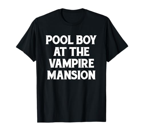 Ragazzo della piscina al vampiro vampiro divertente emo punk gotico Maglietta