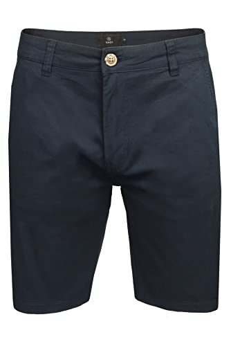 Xact Herren-Chinoshorts aus Baumwollstretch – Normale Passform (Navy) 42