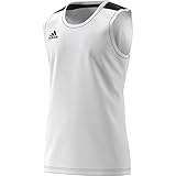 Ärmellos adidas Herren C365 Jrsy rmelloses Hemd, Weiß Schwarz, L EU