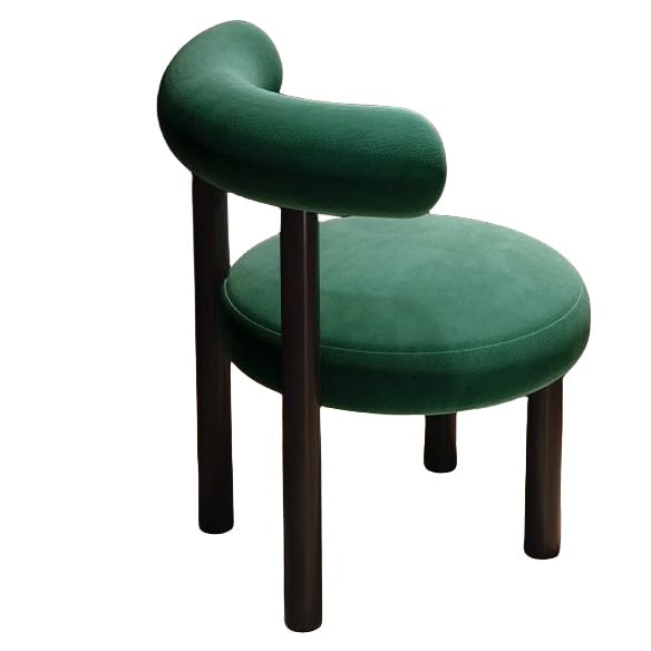 Silla de maquillaje moderna para dormitorio de niña, taburete de uñas y maquillaje, para tocador, silla de vestidor verde