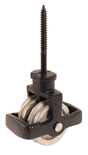 44mm Black Double Screw Cast Pulley with Cast BZP Wheel