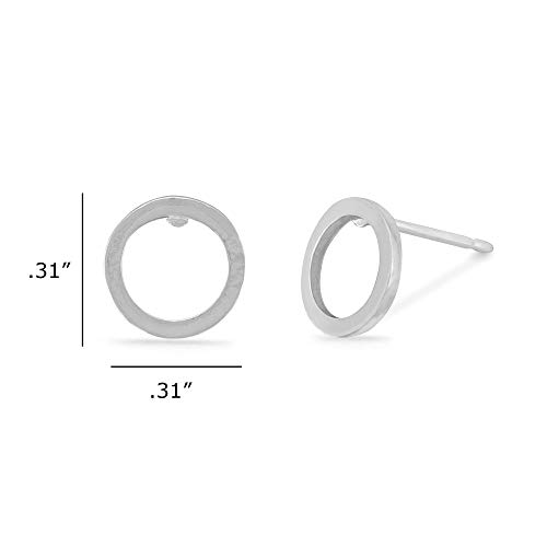 Boma Jewelry Sterling Silver Open Circle Stud Earrings4