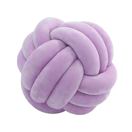 Qiwieod Knot Ball Cushion, Knot Ball Cushion, Hand-Woven Three- Soft Knot Decorative Cushion, Knotted Cushion for Sofa, Decorative Cushion for Children's Room, Home, Plush Toys, Baby Photography