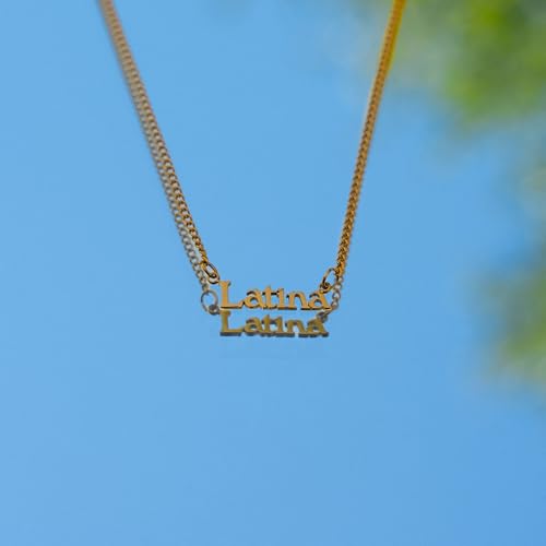SITOS Latina Necklace Gold Plated Latina Inspired Jewelry Gifts for Latinas3