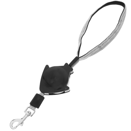 DOITOOL Retractable Dog Leash, Telescopic Traction Rope, Comfortable Grip, for Pet Training, Nylon, Black