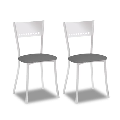 BRICOKING - SILLA ISA MONTADA ALUMINIO SILVER GRAFITO - SILLAS