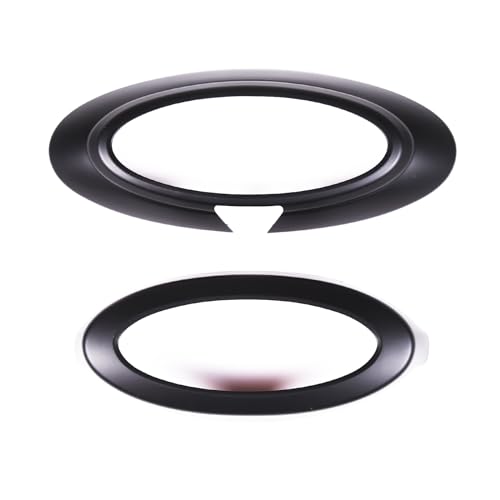 Image of Rear and Front Emblems Trim Ring Cover Compatible with Ford Maverick 2022-2025, Car Front and Rear Logo Circles Cover, Front Hood Rear Trunk Emblem Logo Decorative Accessories (Matt Black)