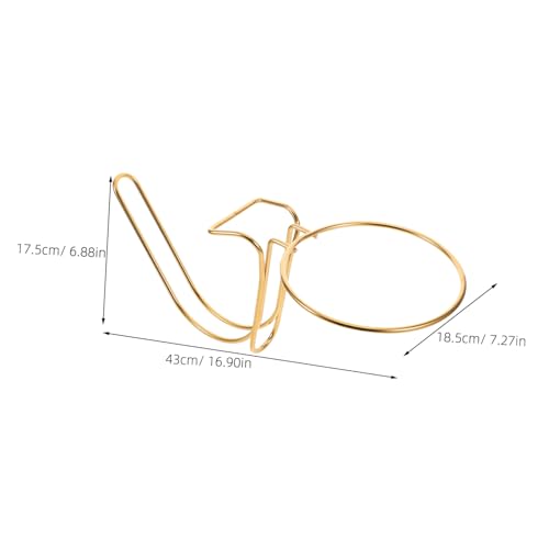 Support à seau à glace acier inoxydable porte-seau table fêtes doré - 3