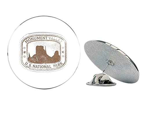 Monument Valley National Park USA Grunge Retro Stamp Round Metal 0.75