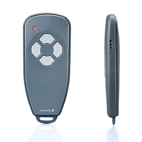 Marantec Digital 384 Handsender 868 MHz 4-Kanal Funk-Fernbedienung/Garagenöffner für Marantec Garagentorantriebe Grau