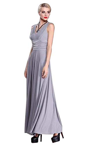 light gray gown