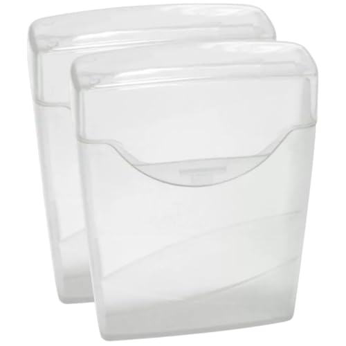 Estojo Organizador Grande para Porta Cotonete Hastes 2 Und (Transparente)