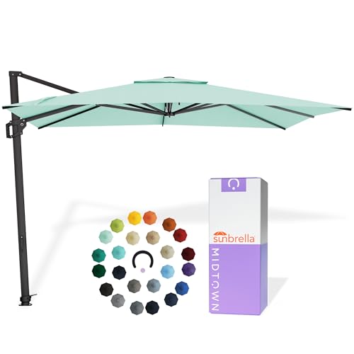 Image of Midtown Umbrellas Grande Square - 9 x 9 Ft Cantilever Umbrella