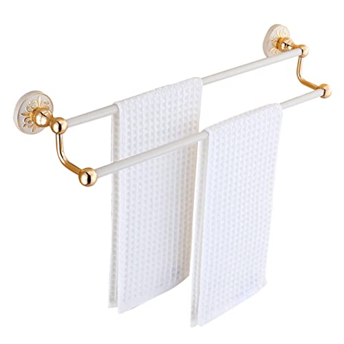 Rail de serviette à double barre FBSHAD pour une salle de bain rangée