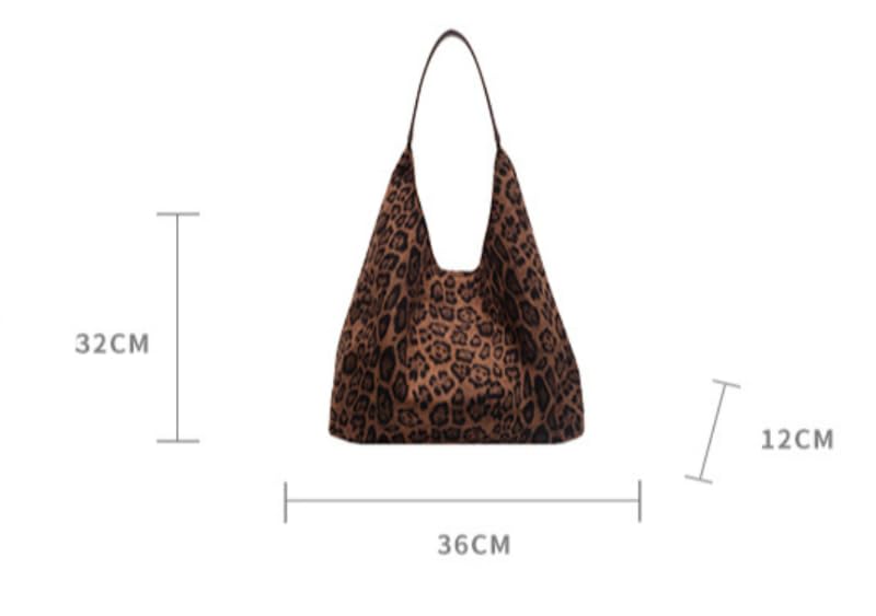 Bolso Tote de Estampado Leopardo para Mujer miniatura 6