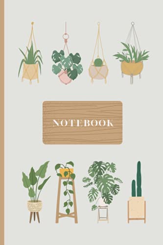 Notebook: Home Plants Graph Paper Journal Cottagecore Style | 120...