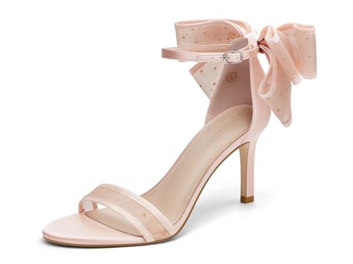 Image of Coutgo Women's Open Toe Ankle Strap High Heel Sandals