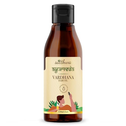 Satthwa Vardhana Hair Oil for Hair Growth | With Pumpkin Seed Oil & Saw Palmetto as Natural DHT Blockers | Helps Control Hair Fall and Strong hair | Paraben Free, 150ml (5oz)
