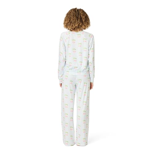 Image of PJ Salvage Women's [Amazon Exclusive] Cloud Jersey Open-bottom Pajama 2-piece Pj Set
