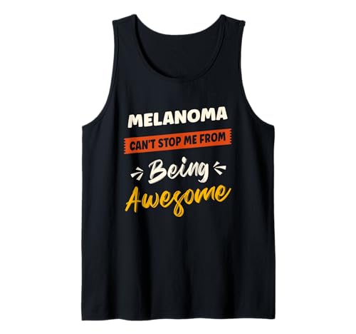 Hombre Melanoma Concientización Enfermedades Combatiente Melanoma Guerrero Camiseta sin Mangas