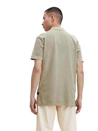 TOM TAILOR Denim Polo Piquée con Piccolo Ricamo
