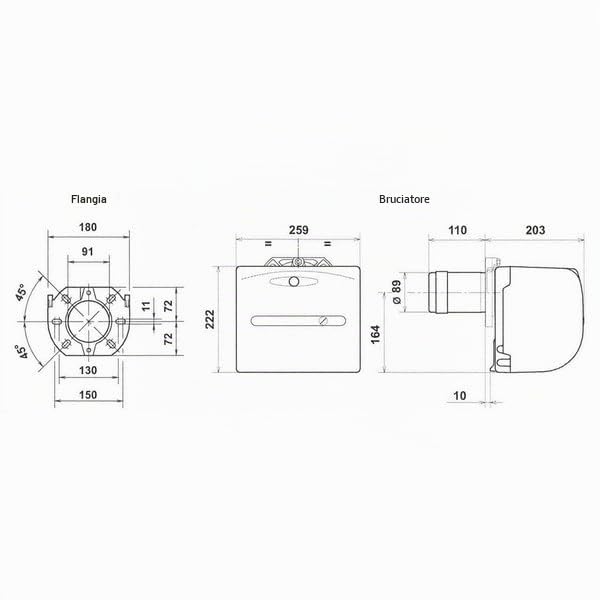 Riello - Bruciatore biofioul MILLENIUM 40G3 - RIELLO : 20181378