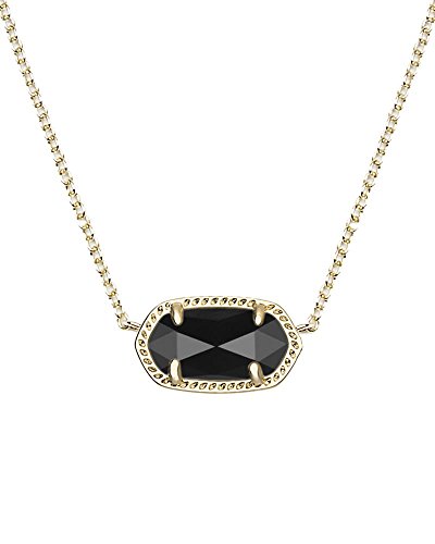 Kendra Scott Elisa Pendant Necklace - Black - Versatile Necklace - 0.63