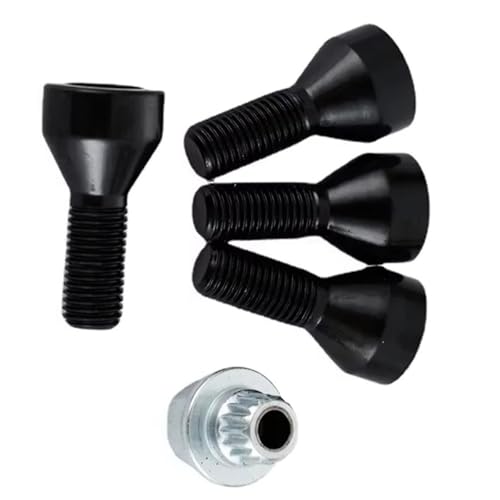 Pernos de bloqueo de rueda antirrobo M14x1.25 y M12x1.5 tornillos de seguridad compatibles con BMW