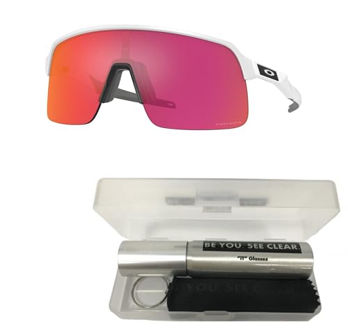 Oakley OO9463 Sunglasses Bundle: OO 9463 SUTRO LITE 946320 Matte White and Eyewear Cleaning Kit2