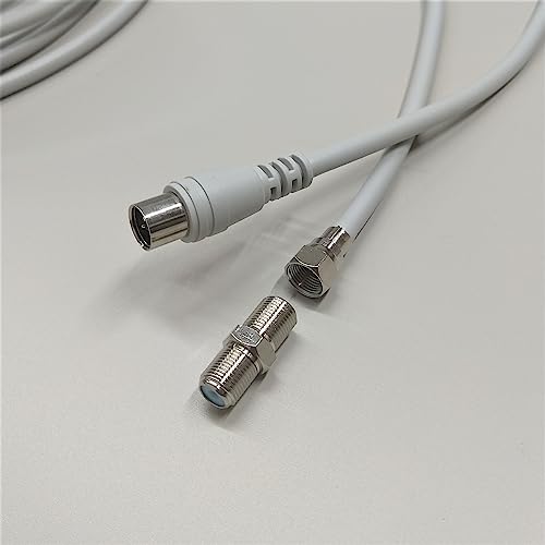 延長もできる!やわらかアンテナケーブル 10m 4K8K対応 プッシュ x 六角ねじ込み接栓、中継接栓付属 4PF-10GJ S4C-FB ライトグレー メール便ご利用で!日本全国どこでも!!1本