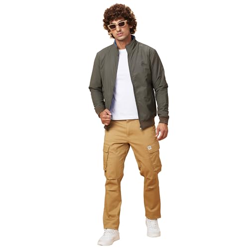 Image of Being Human Olive Coloured Men Sweater