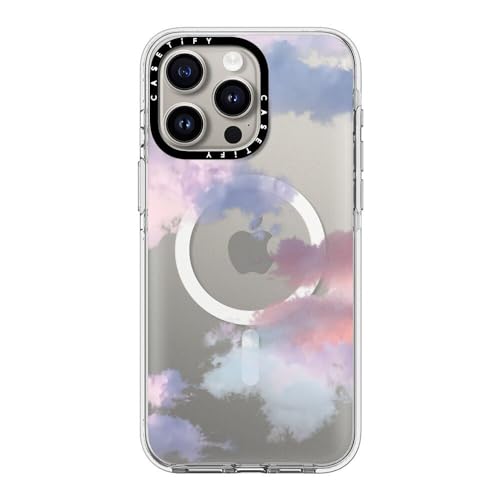 Coque iPhone 15 Pro Max transparente nuages CASETiFY idéale pour protéger votre téléphone en voyage