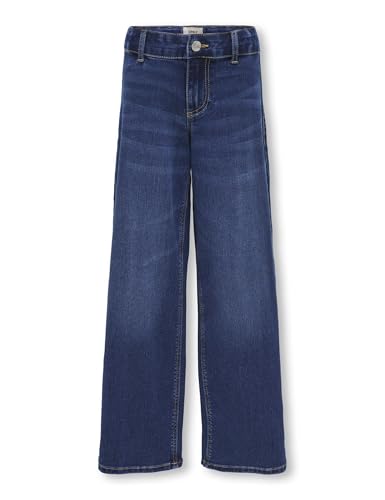 KIDS ONLY Mädchen Kogsylvie Clean Wde Leg DNM Bj13964 Noos Jeanshose, Dark Blue Denim, 158 EU