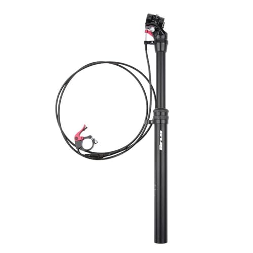 YIWENG Tija Telescópica para Bicicleta de Montaña Tija de Sillín con Suspensión Ajustable con Mando a Distancia 27.2mm