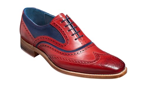 Image of BARKER McClean Men's Handmade Leather Oxford Dress Shoes - Goodyear Welted, Full Leather Sole, Premium Calf Leather - Formal & Business Wear
