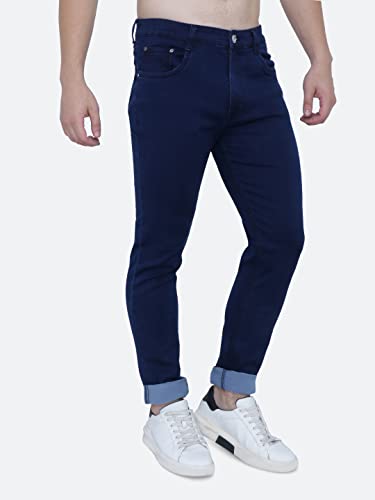Image of Strechable Denim Regular Fit Mid Waist Light Weight Soft Feel Stretchable Denim Jeans Pant for Men
