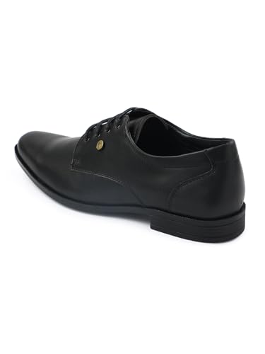 Image of Liberty Fortune BENSTOCK1E - Formal Lacing Derby Shoes for Men, Black, Tan - Cushioned & Non-Slip - Business, Wedding, Office Wear - Stylish Shoes for Men Formal