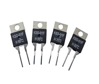 3 Termostati KSD-01F 45°C NO 220V 1A - Interruttore Temperatura Uxcell - Foto 2