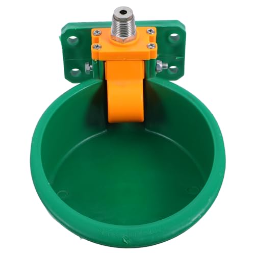 iplusmile 自動水飲み器 牛の水飲み器 フェレットフードボウル 牛丼 鶏小屋ウォーターディスペンサー 犬クレート用ウォーターサーバー 犬用自動水入れ アミナール用農場ツール 銅 Green