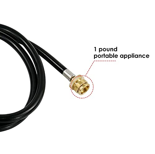 Qulimetal 4 Feet Propane Adapter Hose And Portable Table Top Griddle, 17 Inch Propane Gas Flat Top Grill With Hood, 15,000 Btus 268 Sq. In. Camping Grill With Carry Bag #TOP7