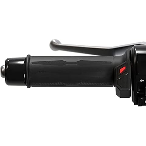 Heated Motorcycle Grips with Integrated Switch and 5 Temperature Settings - 120mm Size Cover