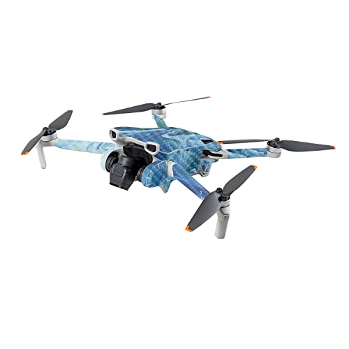 Image of MightySkins Carbon Fiber Skin Compatible with DJI Mini 3 - Perfect Wave | Protective, Durable Textured Carbon Fiber Finish | Easy to Apply | Made in The USA