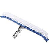 Otufan Schwimmbad-Wandbürste, Schwimmbad-Reinigungswerkzeug Mit Aluminiumgriff, 43,5 X 5,5 cm, Ge...