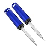 ABOOFAN 2 Stück Angelrutenhalter mit Erdspieß aus Metall Bodenhalterung für Uferangeln Abnehmbare Rutenhalter Einsätze Wetterbeständig Blau