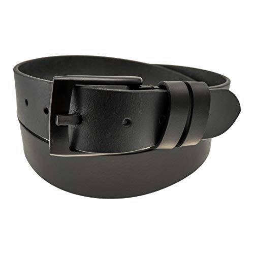 Thomas Bates Metal Free Transit Belt - Travel & TSA Friendly with Genuine Leather Hypoallergenic Strap for Men